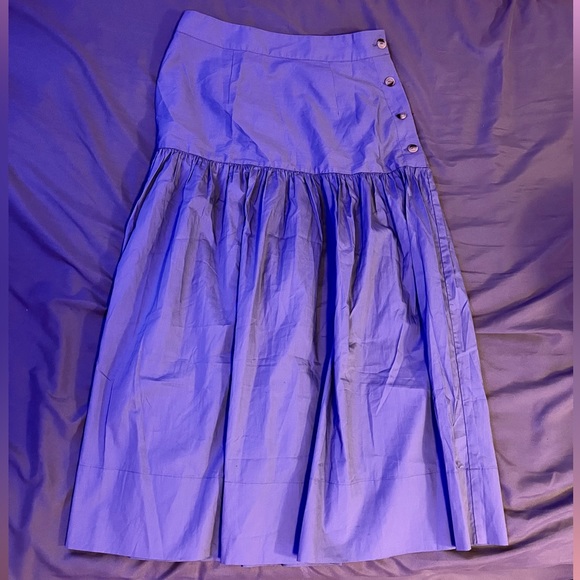 H&M Blue-grey Linen Skirt - Picture 1 of 3